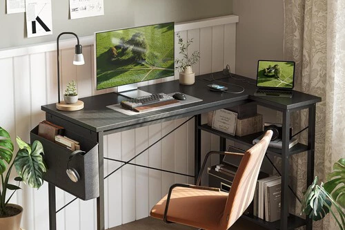 ¡El escritorio ideal para casas pequeñas que incluye regleta integrada y un DESCUENTAZO imperdible!