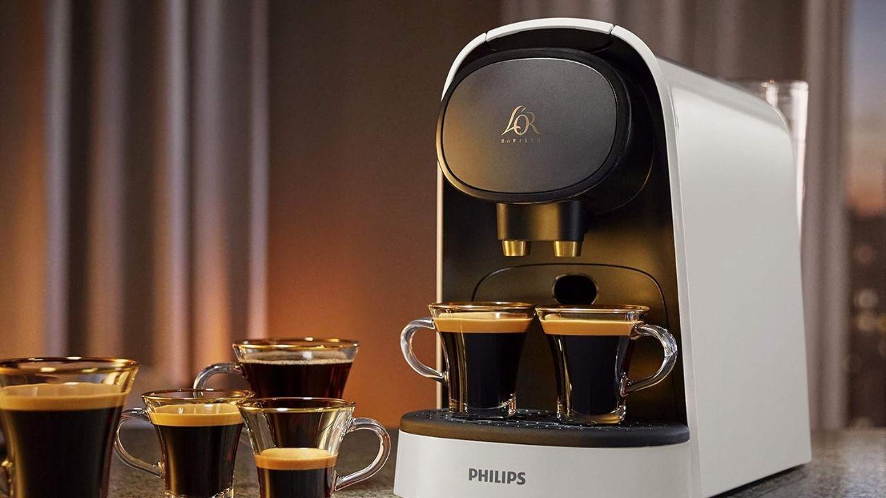¡La cafetera Philips con 19 bares de potencia y 2 cafés por cápsula está al 46% de descuento!