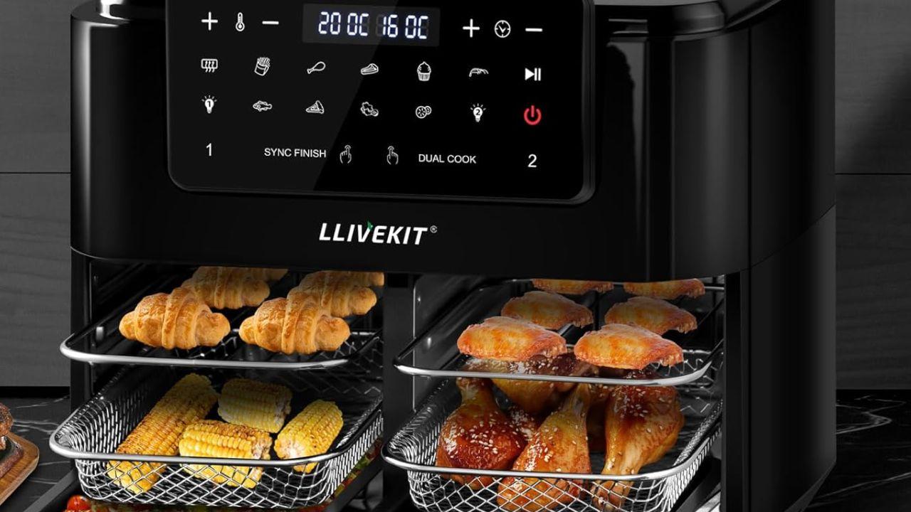 ¡La freidora de aire que lo está petando en Amazon: 4 platos, 2400W y resultados increíbles!