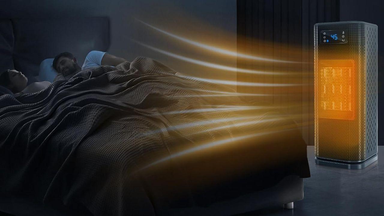 ¡Este calefactor eléctrico de 1500 W por menos de 50 € te sorprenderá con su bajo consumo y 3 modos de ajuste!