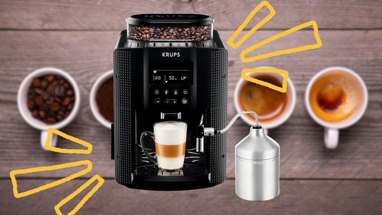 ¡La cafetera más viral con molinillo y vaporizador cae 100 € solo por HOY!